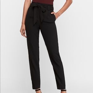 Express high waisted paper bag ankle pants